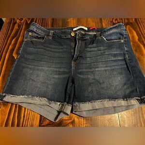 Celebrity Pink Dark Blue Jean Shorts